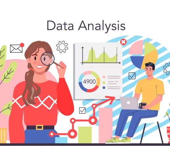 Data analytics using AI