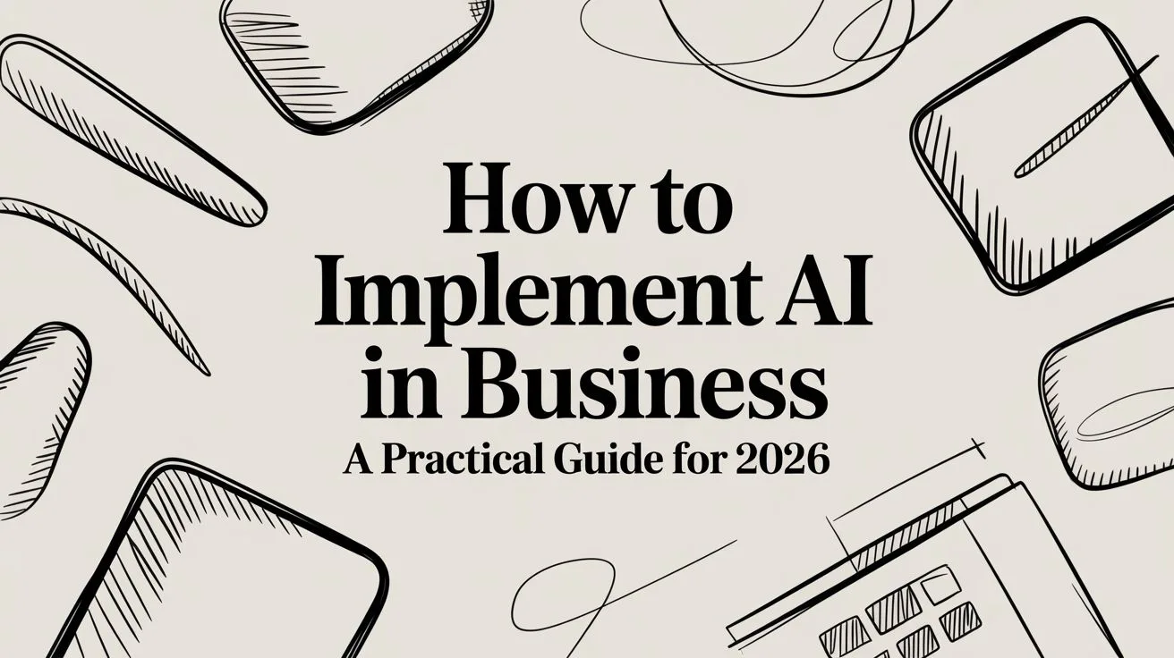 How to Implement AI in Business a Practical Guide for 2026