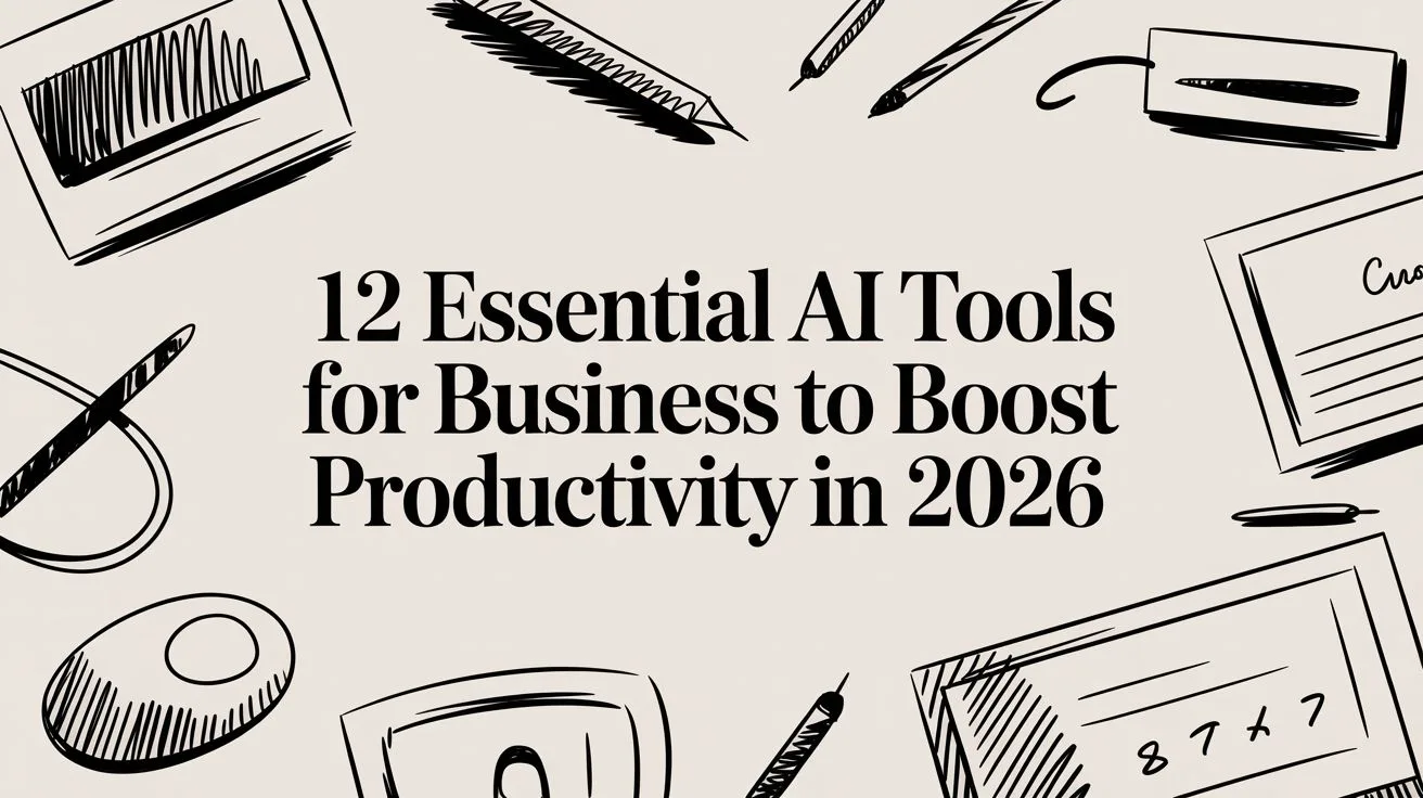 12 Essential AI Tools for Business to Boost Productivity in 2026