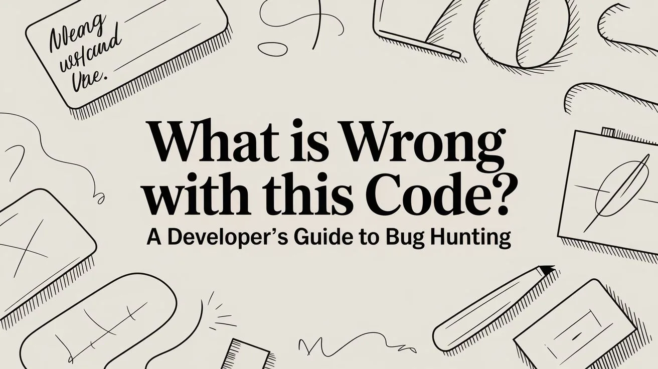 What Is Wrong With This Code? A Developer's Guide to Bug Hunting
