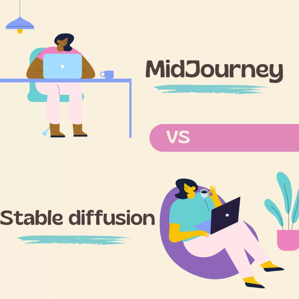 Midjourney vs stable diffusion